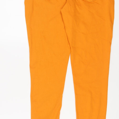 GoColours Womens Orange Cotton Jegging Jeans Size S L28 in Regular
