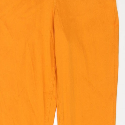 GoColours Womens Orange Cotton Jegging Jeans Size S L28 in Regular