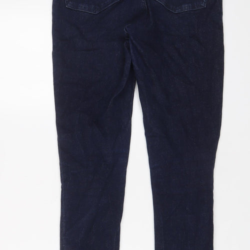 White Stuff Womens Blue Cotton Skinny Jeans Size 10 L28 in Regular Zip