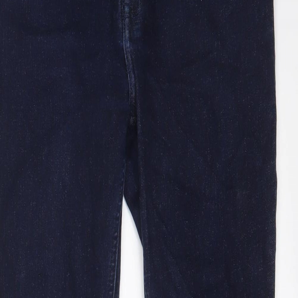 White Stuff Womens Blue Cotton Skinny Jeans Size 10 L28 in Regular Zip
