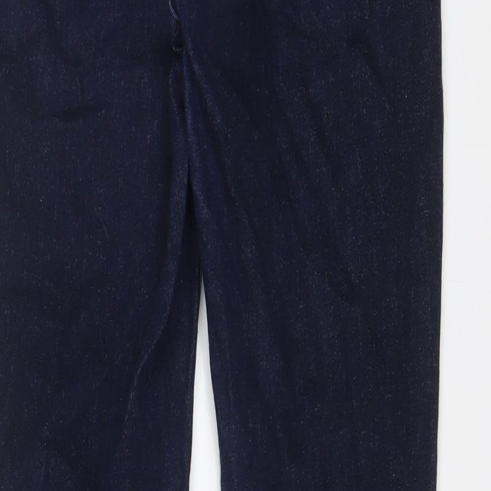 White Stuff Womens Blue Cotton Skinny Jeans Size 10 L28 in Regular Zip