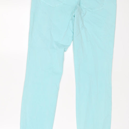 NYDJ Womens Blue Cotton Skinny Jeans Size 4 L30 in Regular Zip