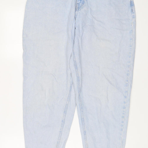 ASOS Womens Blue Cotton Tapered Jeans Size 32 in L32 in Regular Zip