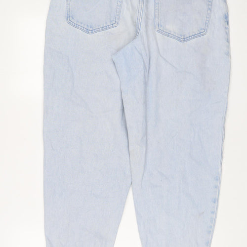 ASOS Womens Blue Cotton Tapered Jeans Size 32 in L32 in Regular Zip