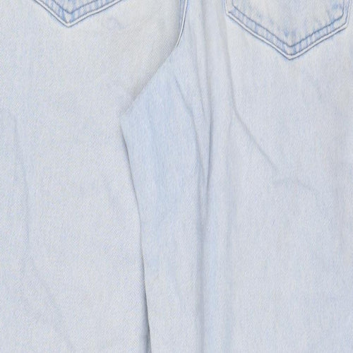 ASOS Womens Blue Cotton Tapered Jeans Size 32 in L32 in Regular Zip
