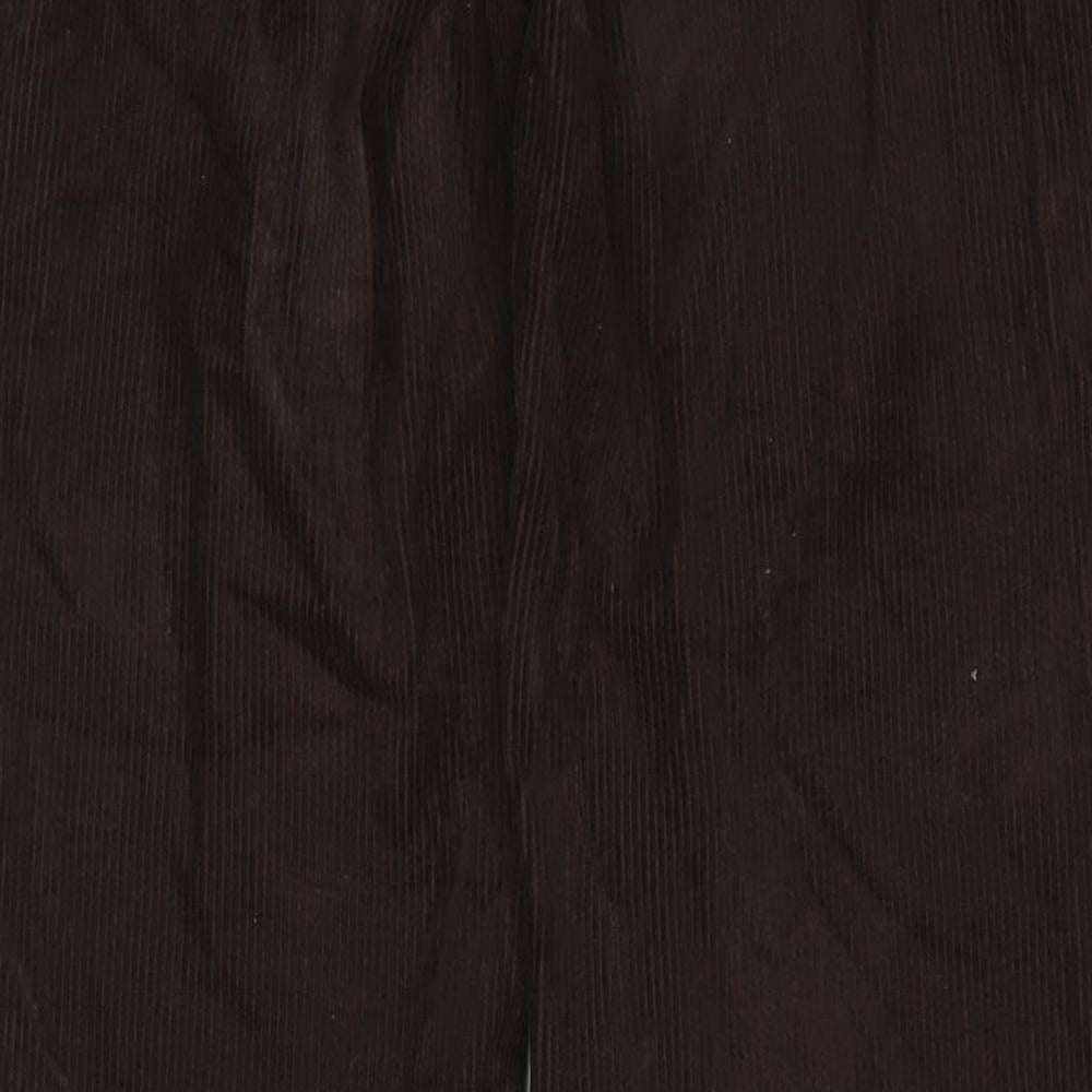 Pull&Bear Womens Brown Cotton Trousers Size 8 L31 in Regular Zip