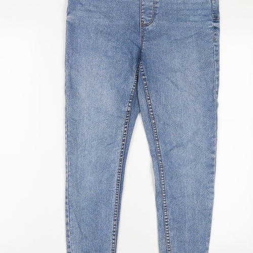 New Look Womens Blue Cotton Jegging Jeans Size 12 L27 in Regular