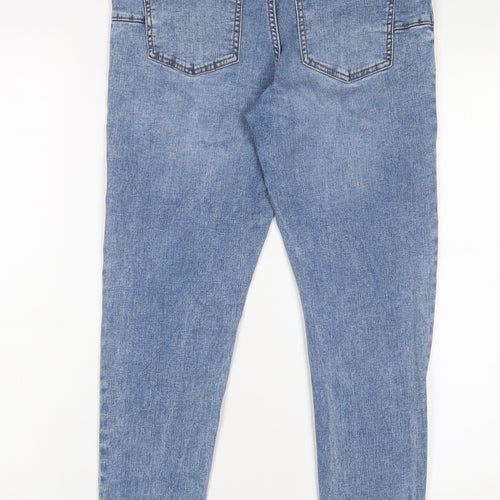 New Look Womens Blue Cotton Jegging Jeans Size 12 L27 in Regular