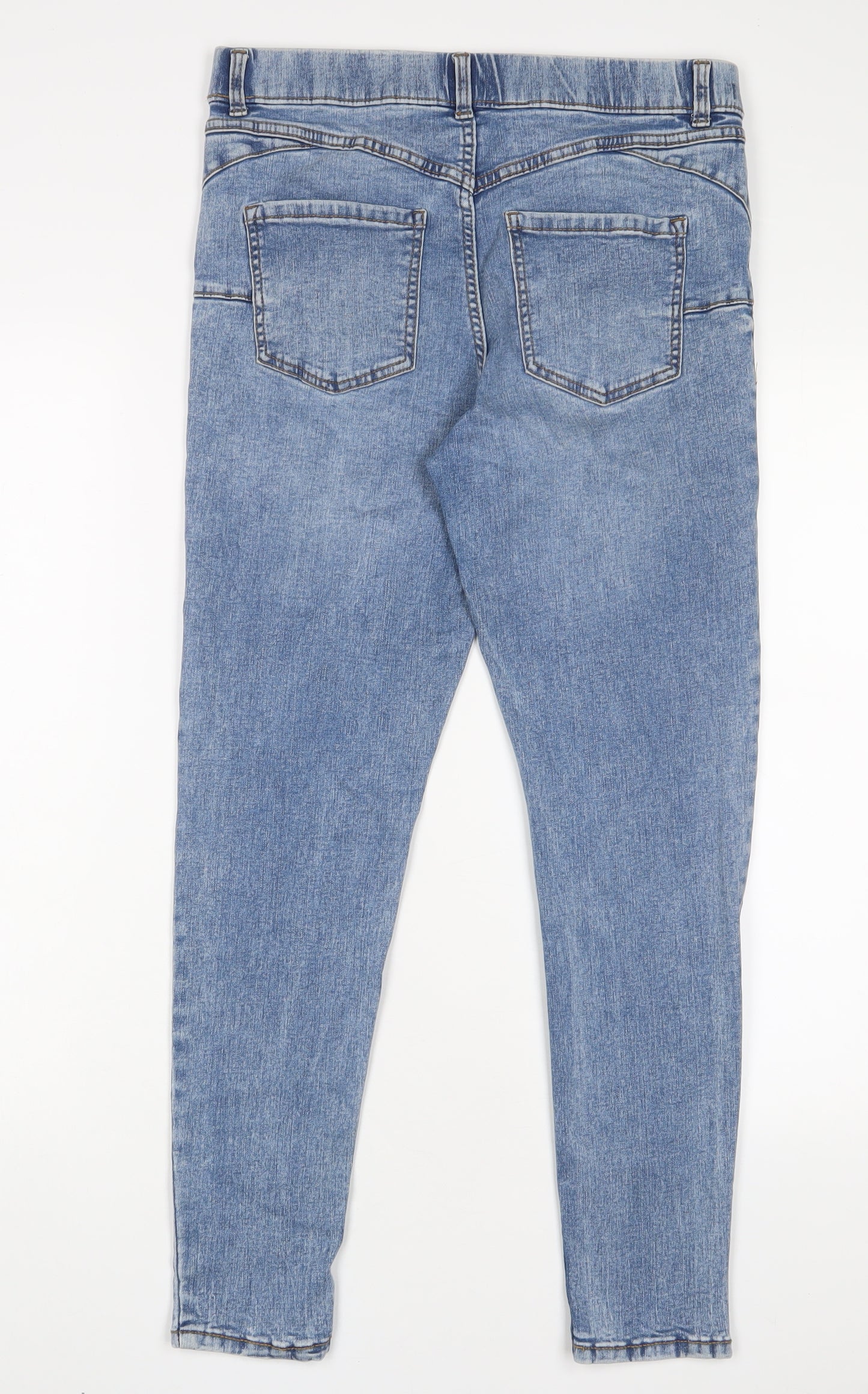 New Look Womens Blue Cotton Jegging Jeans Size 12 L27 in Regular