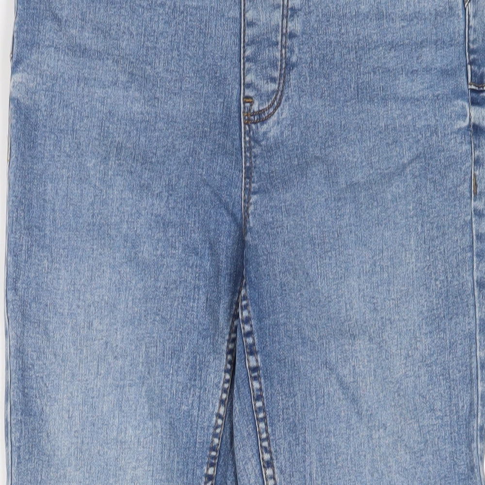 New Look Womens Blue Cotton Jegging Jeans Size 12 L27 in Regular