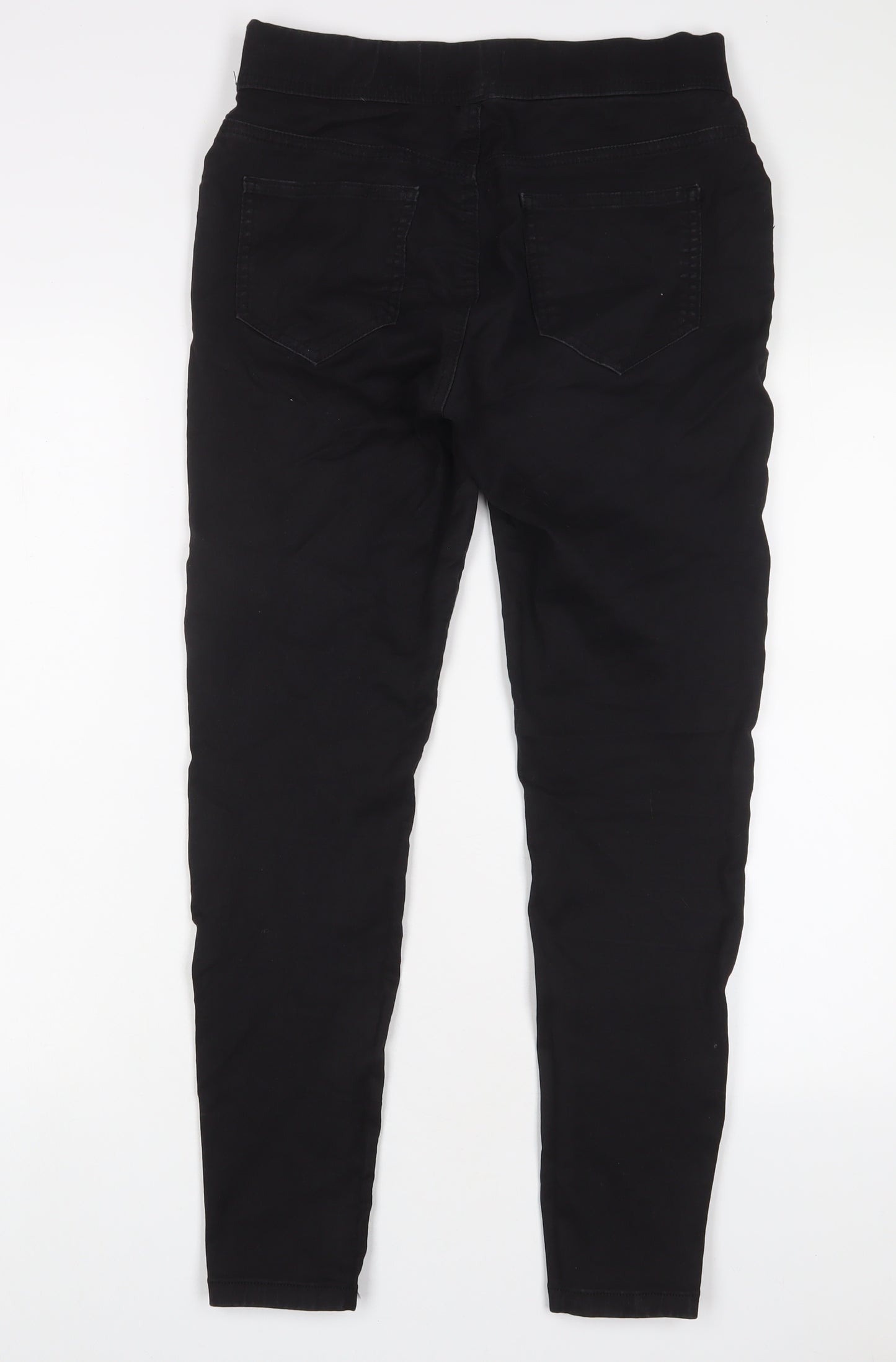 TU Womens Black Cotton Jegging Jeans Size 12 L29 in Regular