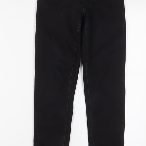 Denim & Co. Womens Black Cotton Skinny Jeans Size 8 L28 in Regular Zip