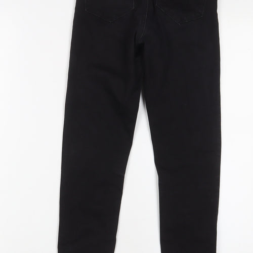 Denim & Co. Womens Black Cotton Skinny Jeans Size 8 L28 in Regular Zip
