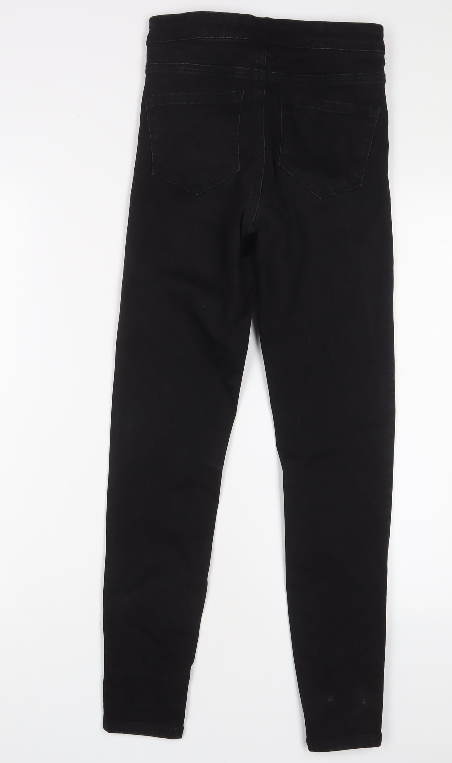 Denim & Co. Womens Black Cotton Skinny Jeans Size 8 L28 in Regular Zip
