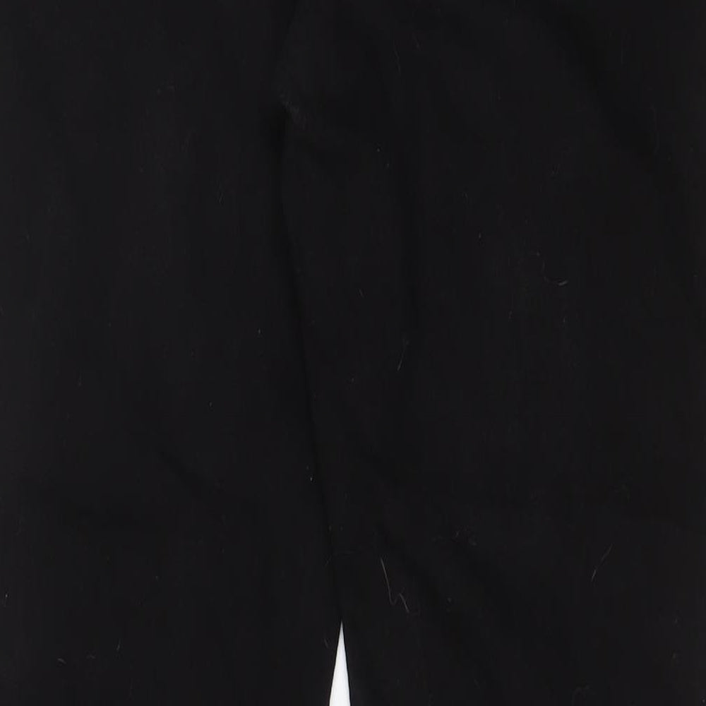 H&M Mens Black Cotton Straight Jeans Size 32 in L32 in Slim Button