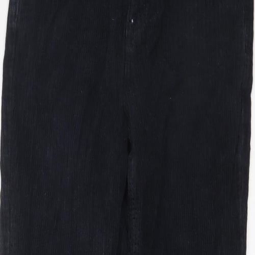 Topshop Womens Blue Cotton Trousers Size 26 in L32 in Regular Zip