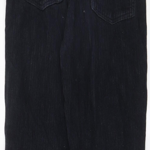 Topshop Womens Blue Cotton Trousers Size 26 in L32 in Regular Zip