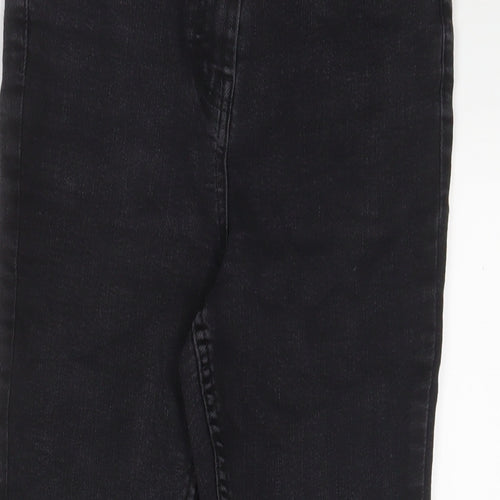 Papaya Womens Grey Cotton Skinny Jeans Size 12 L25 in Regular Zip
