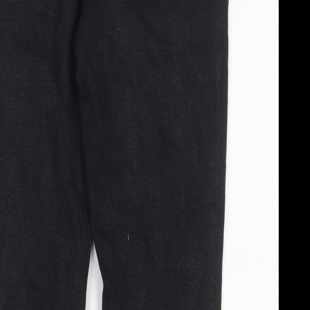 Papaya Womens Grey Cotton Skinny Jeans Size 12 L25 in Regular Zip