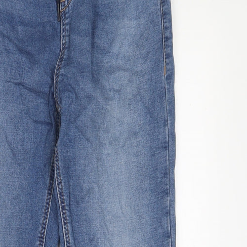 NEXT Boys Blue Cotton Straight Jeans Size 12 Years L25 in Regular Drawstring