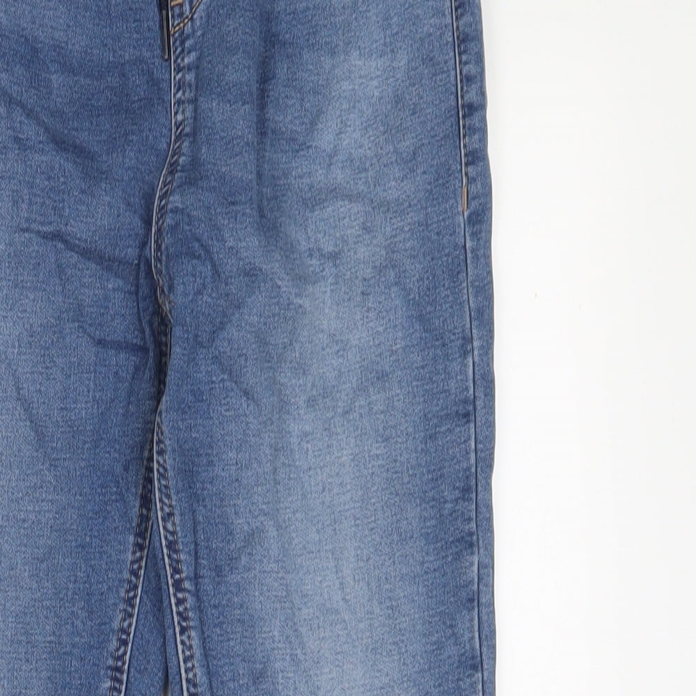 NEXT Boys Blue Cotton Straight Jeans Size 12 Years L25 in Regular Drawstring