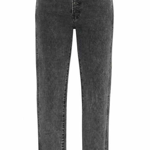 Gap Womens Black Cotton Straight Jeans Size 25 in L26 in Regular Button