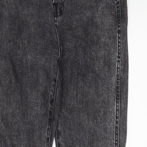 Gap Womens Black Cotton Straight Jeans Size 25 in L26 in Regular Button
