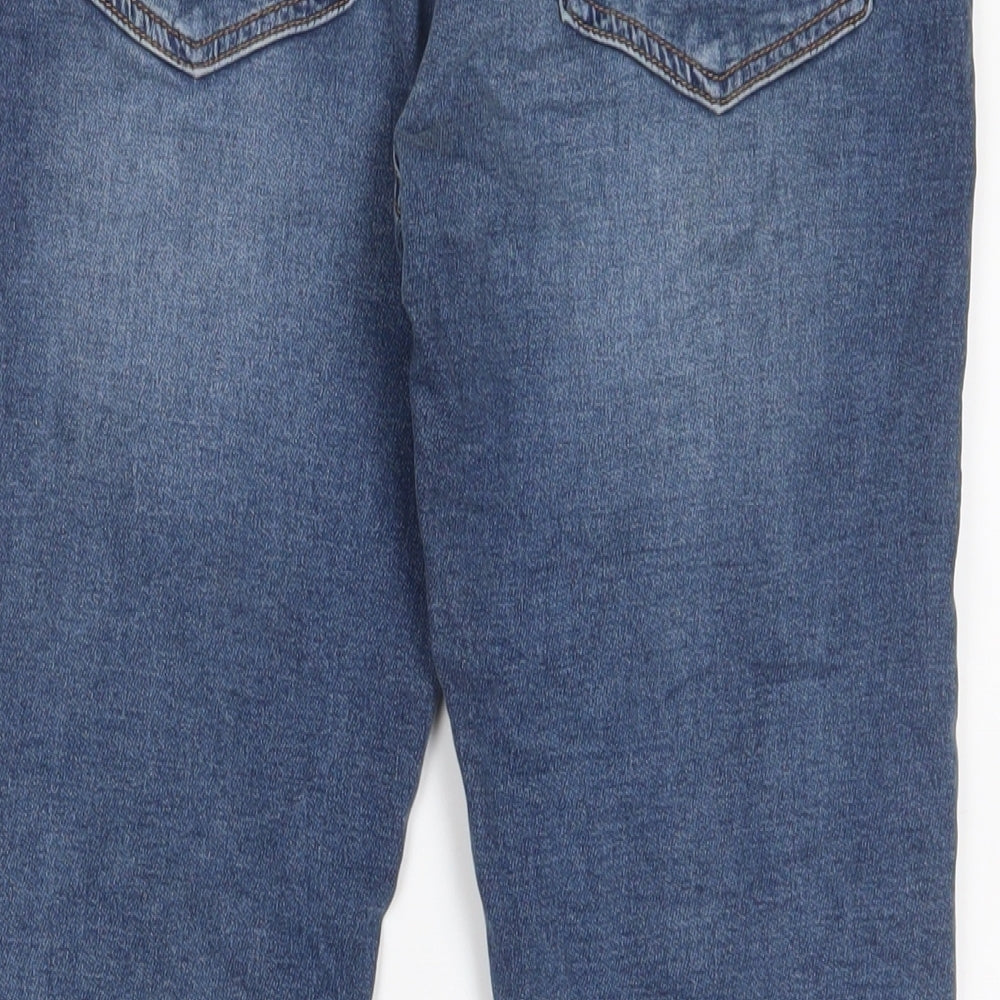 NEXT Boys Blue Cotton Straight Jeans Size 10 Years L25 in Regular Drawstring