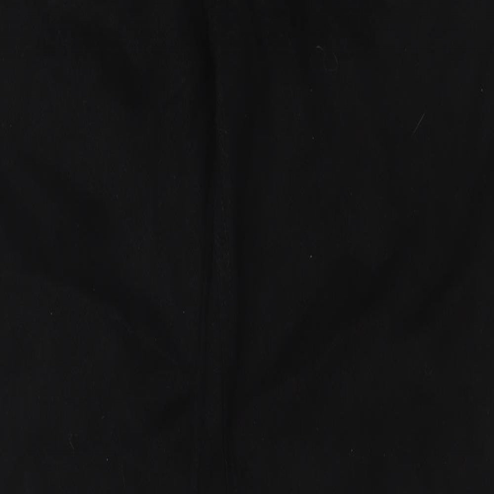 TU Mens Black Cotton Straight Jeans Size 38 in L31 in Regular Zip