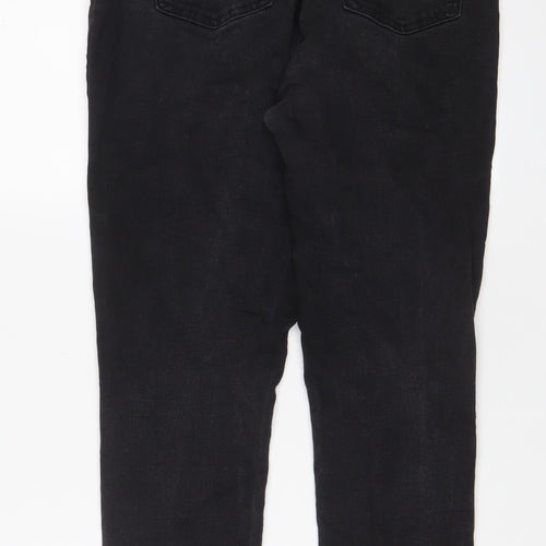 Denim & Co. Womens Grey Cotton Skinny Jeans Size 14 L28 in Regular Zip