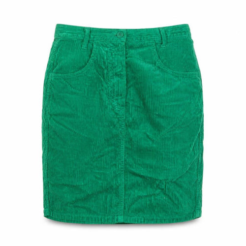 United Colors of Benetton Womens Green Cotton A-Line Skirt Size 26 in Zip