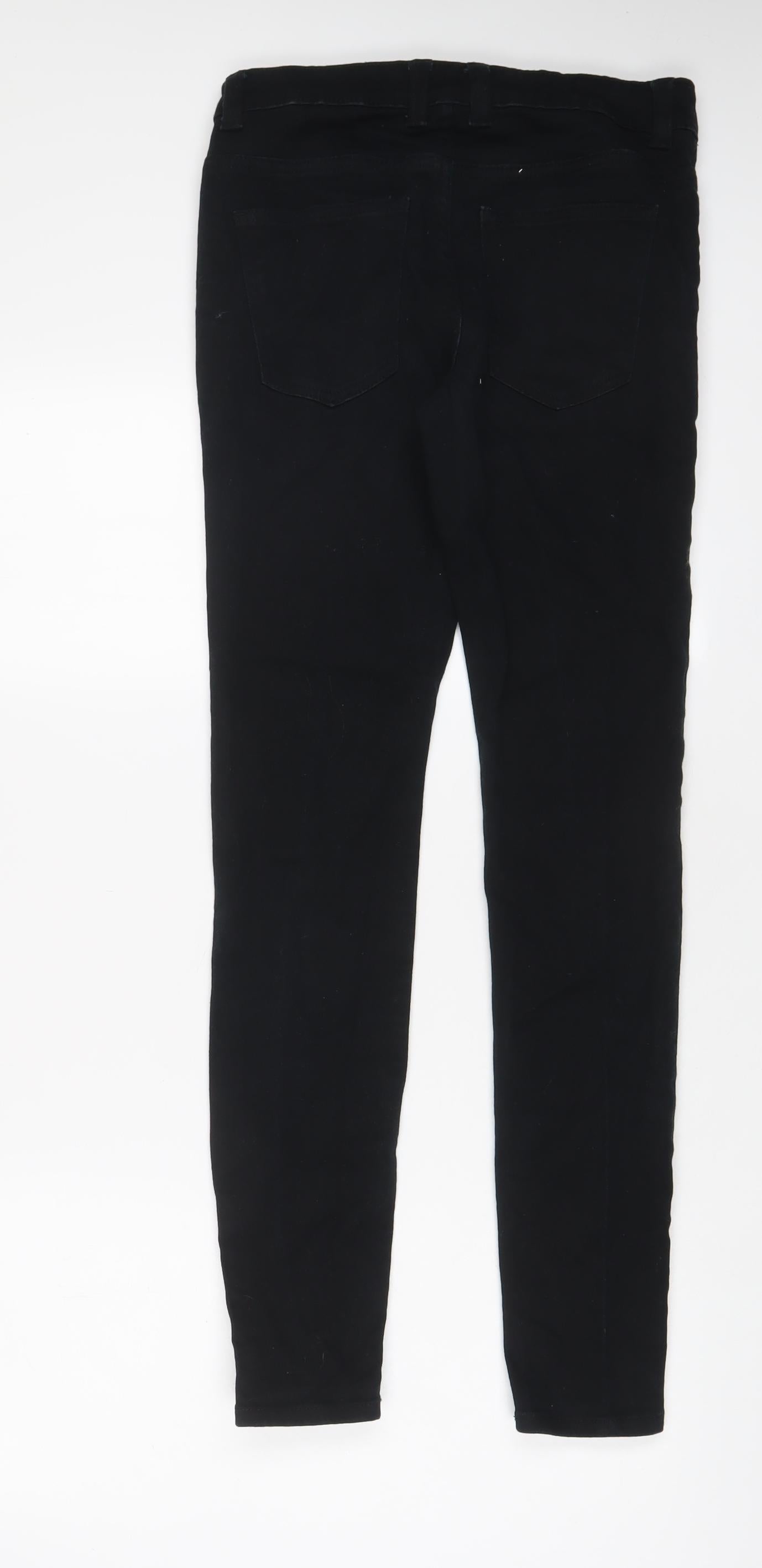 Denim & Co. Mens Black Cotton Skinny Jeans Size 28 in L32 in Regular Zip