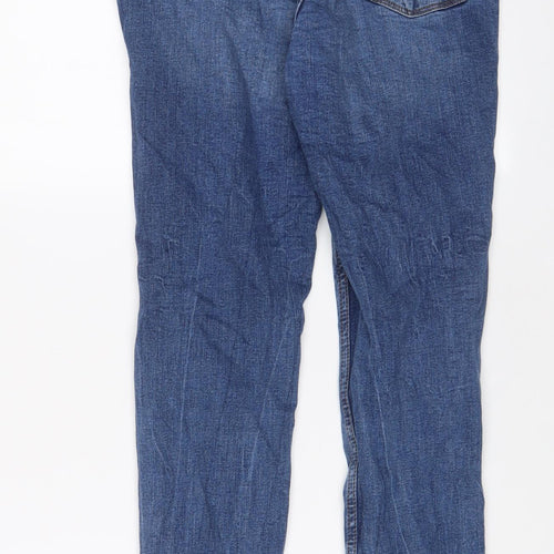Denim & Co. Womens Blue Cotton Skinny Jeans Size 10 L28 in Regular Zip