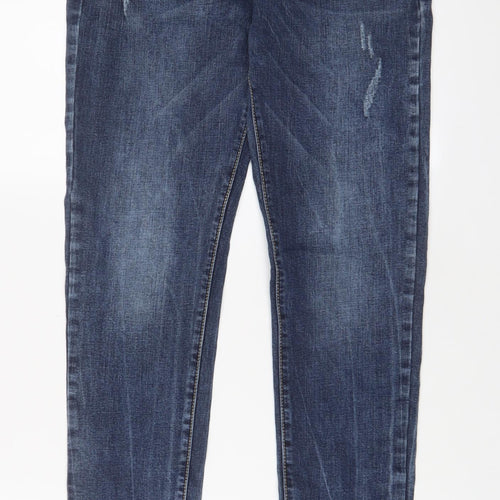 Always Jeans Womens Blue Cotton Skinny Jeans Size 30 in L30 in Regular Zip