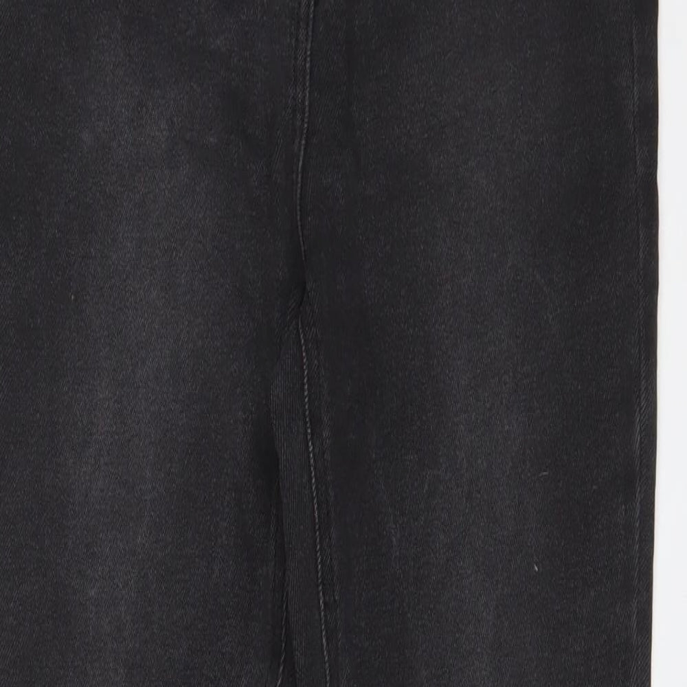 NEXT Womens Grey Cotton Skinny Jeans Size 12 L29 in Regular Zip