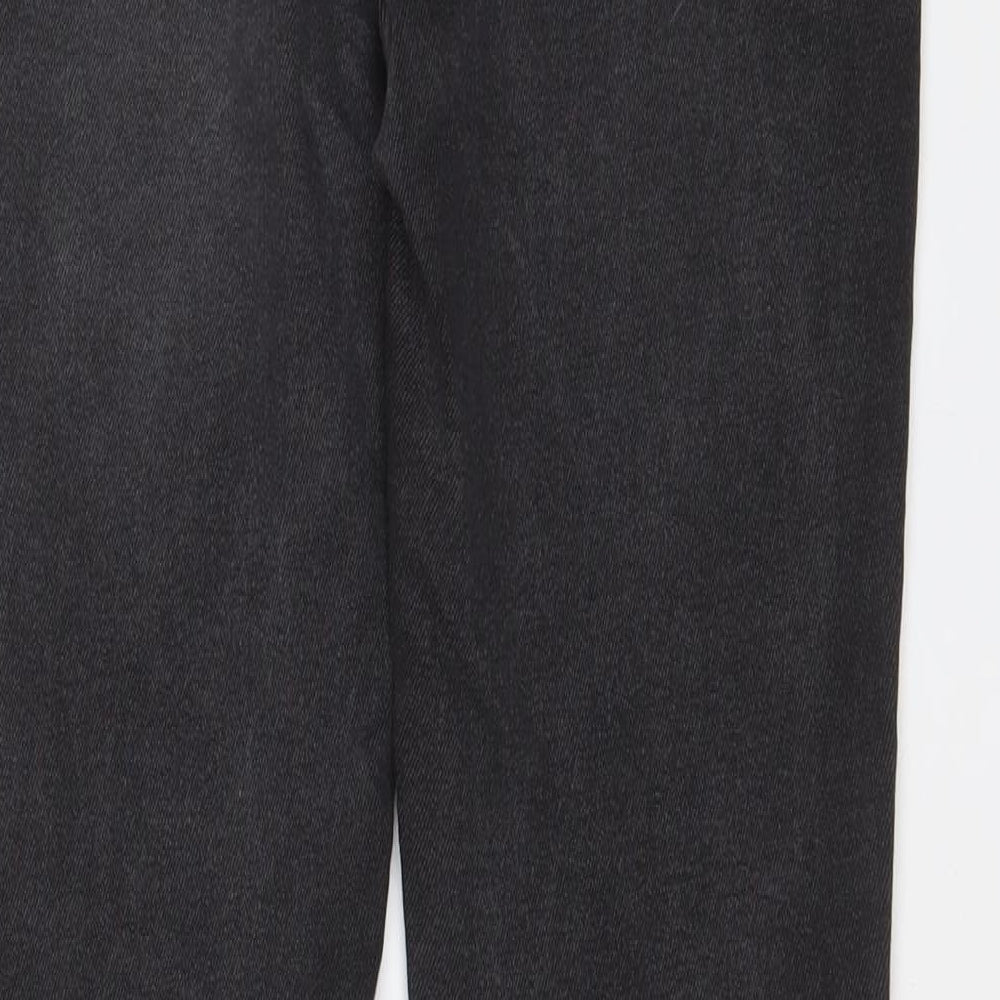 NEXT Womens Grey Cotton Skinny Jeans Size 12 L29 in Regular Zip