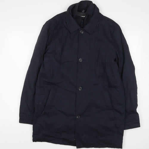 (un) bias Mens Blue Jacket Coat Size S Zip - Pockets