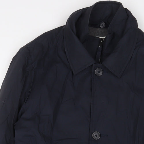 (un) bias Mens Blue Jacket Coat Size S Zip - Pockets