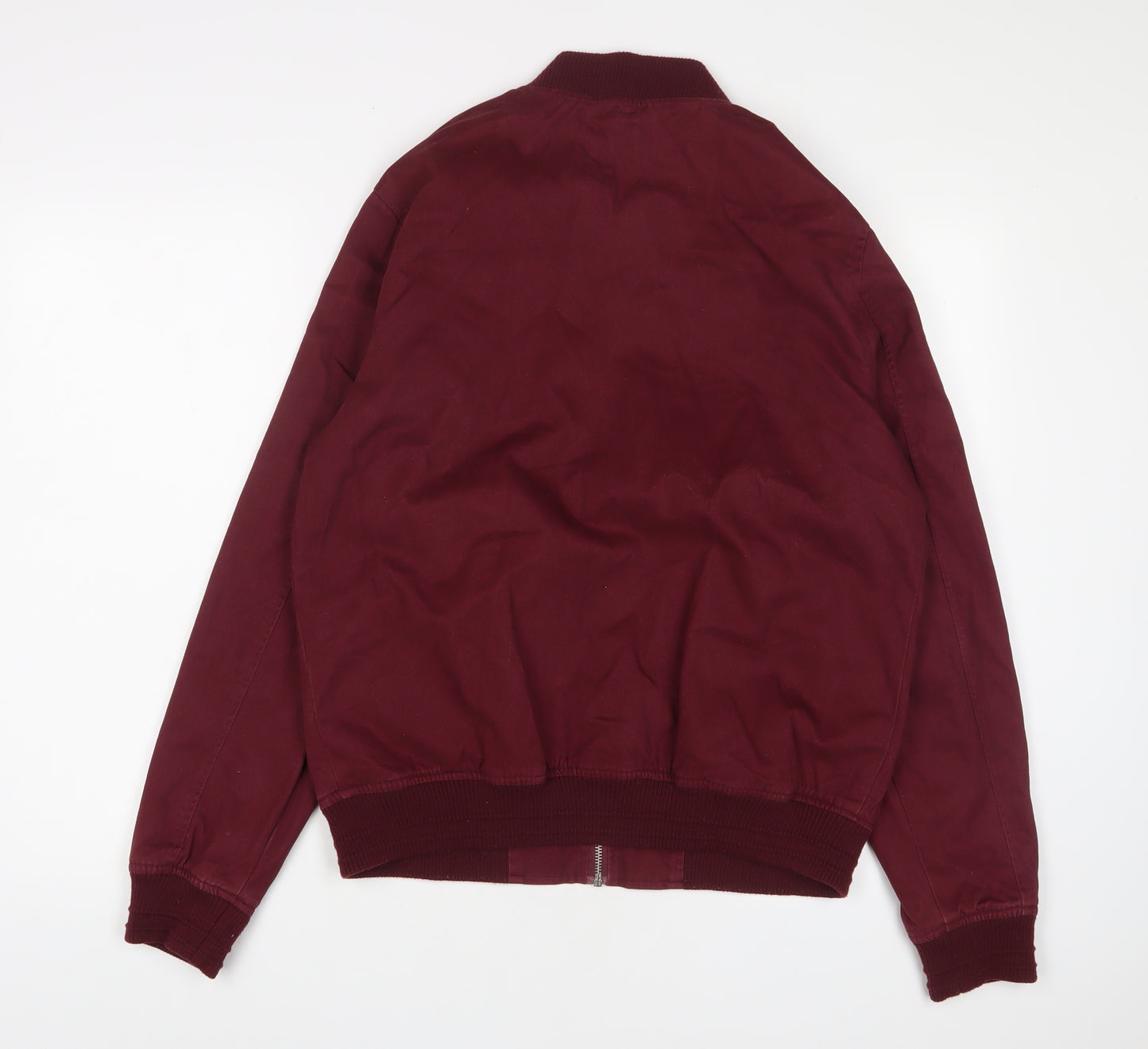 Topman Mens Red Jacket Size M Zip - Pockets