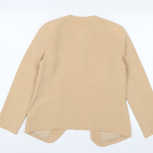Oasis Womens Beige Jacket Blazer Size 10 - Open