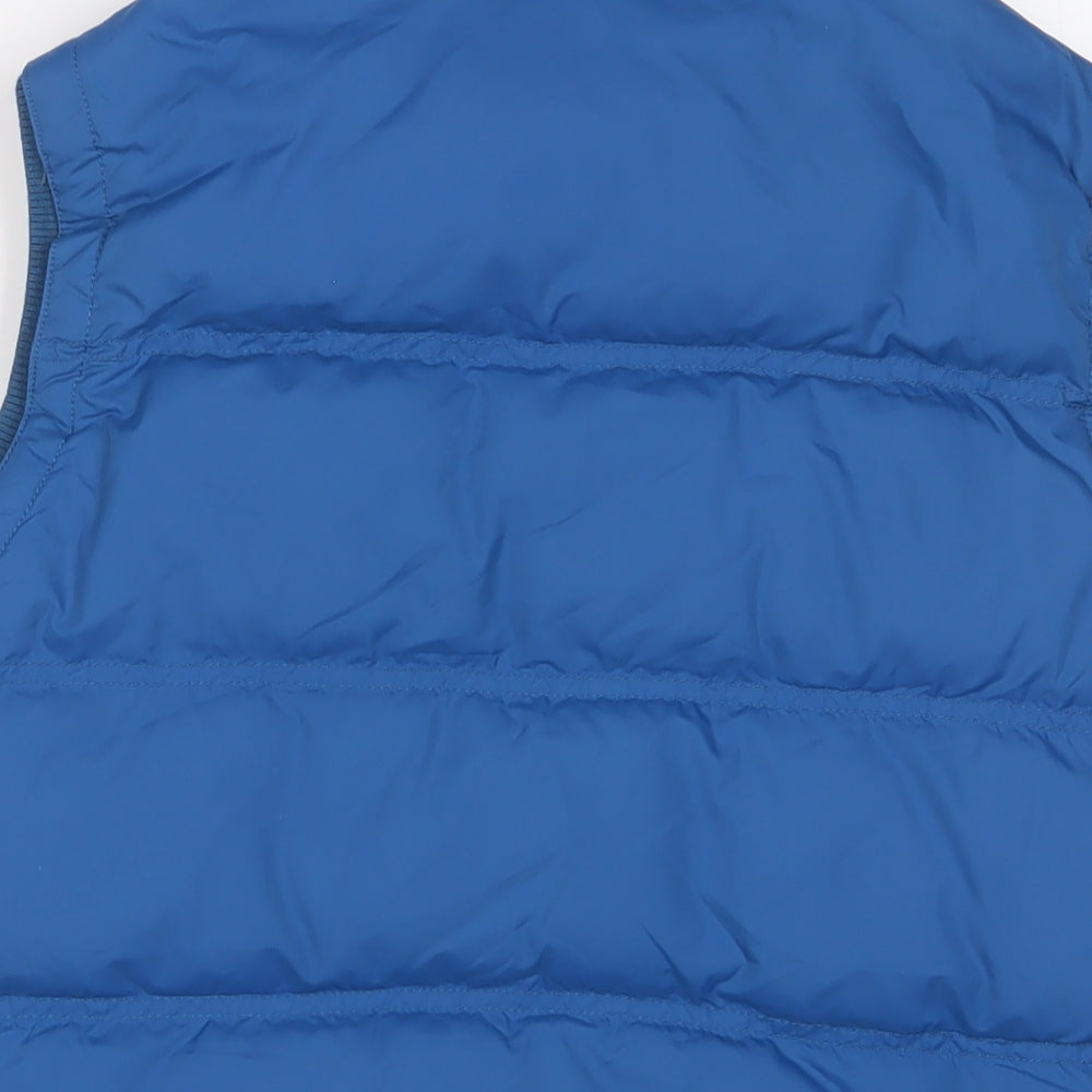 Jack Wills Womens Blue Gilet Jacket Size 14 Zip - Pockets