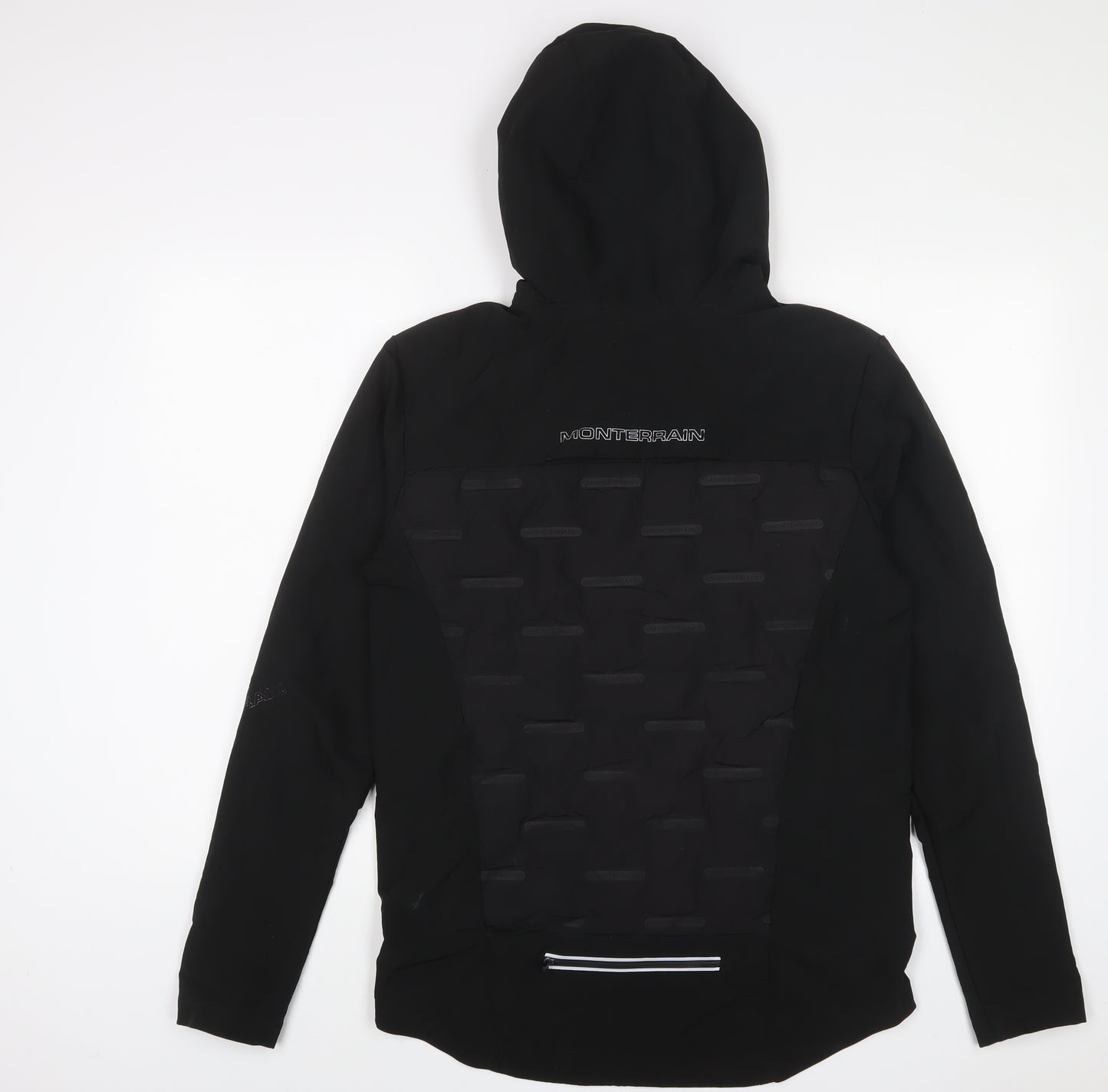 Monterrain Mens Black Jacket Size S Zip - Zip Pockets