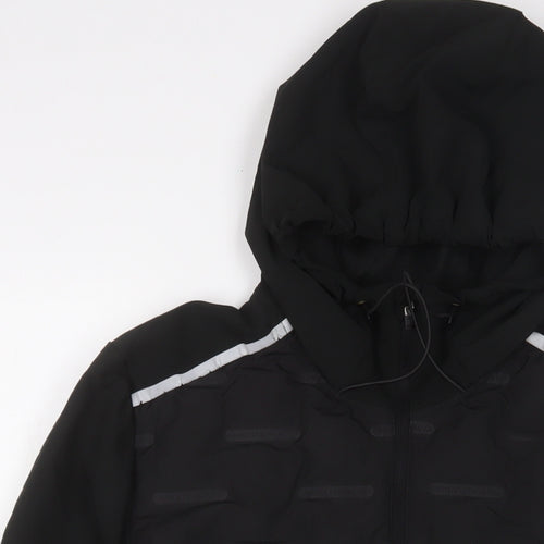 Monterrain Mens Black Jacket Size S Zip - Zip Pockets