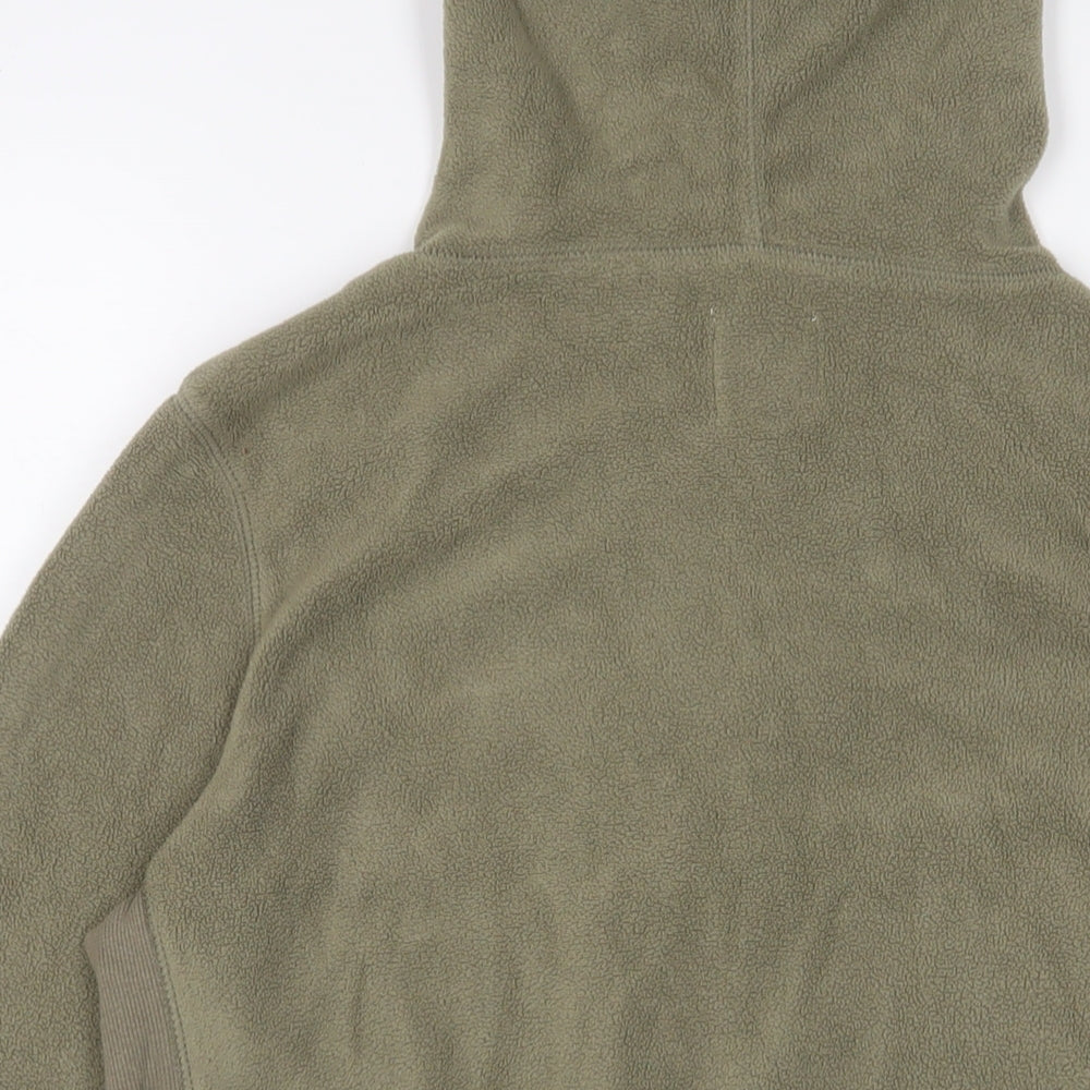 New Look Womens Green Polyester Full Zip Hoodie Size 14 Zip