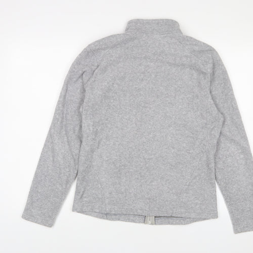 DECATHLON Womens Grey Jacket Size L Zip - Zip Pockets