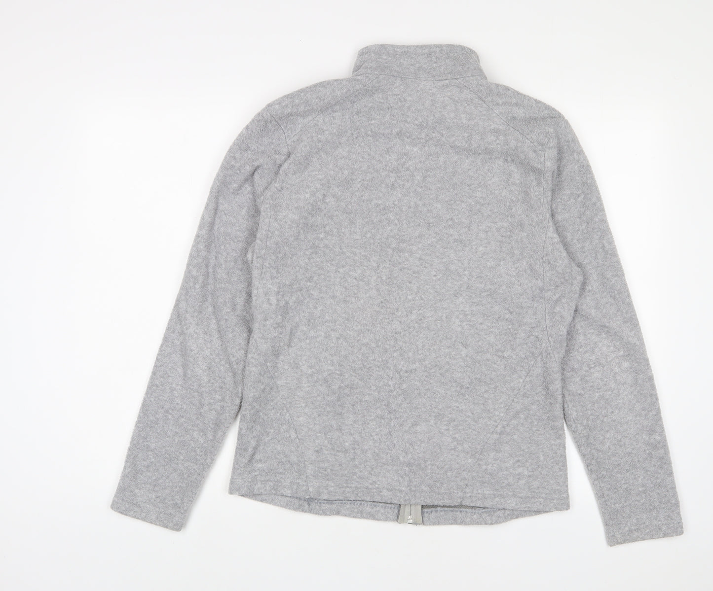 DECATHLON Womens Grey Jacket Size L Zip - Zip Pockets