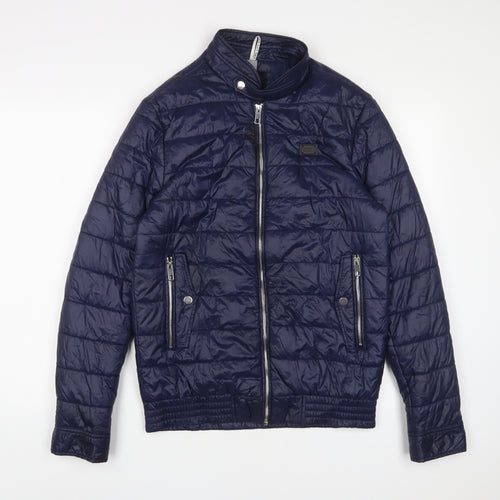 Antony Morato Womens Blue Jacket Size S Zip - Zip Pockets
