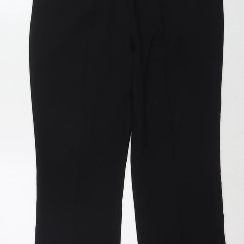 Bonmarché Womens Black Polyester Trousers Size 14 L26 in Regular