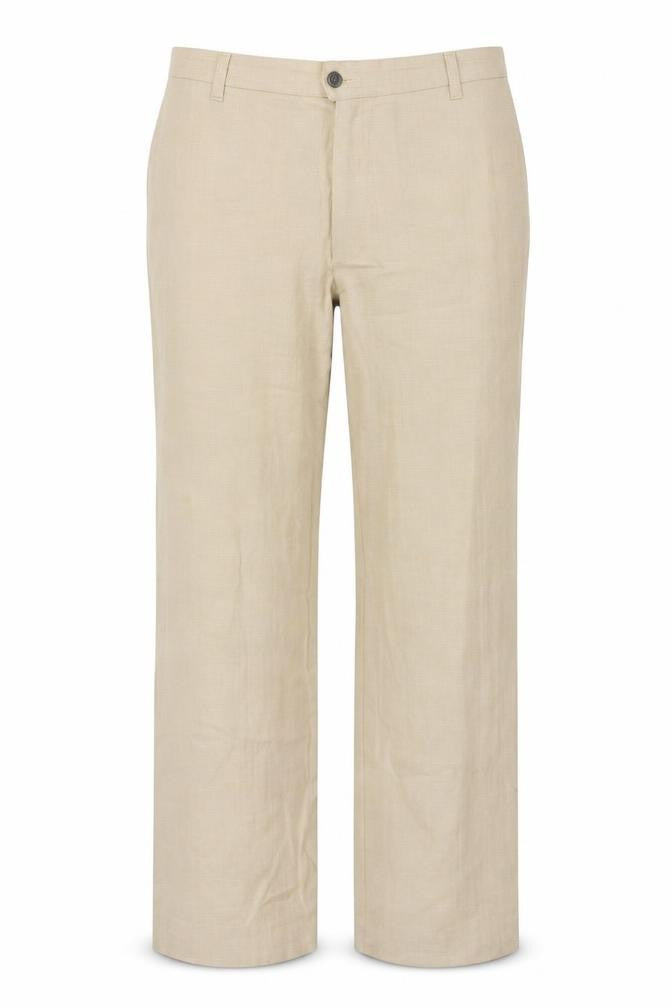 Jonny Q Womens Beige Cotton Trousers Size 18 L28 in Regular Zip