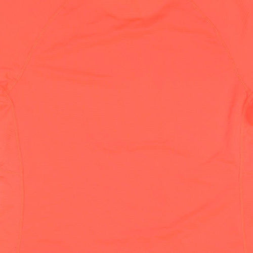 Ronhill Womens Red Polyester Basic T-Shirt Size 8 Round Neck Pullover